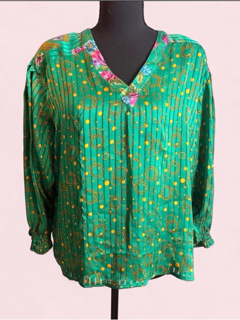 Vintage 80s Blouse 💚